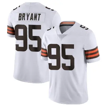 ＃95 Men's Armonty Bryant White Limited Cleveland Browns Vapor Untouchable Jersey