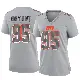 ＃95 Women's Armonty Bryant Gray Game Cleveland Browns Atmosphere Fashion Jersey