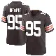 ＃95 Youth Armonty Bryant Brown Game Cleveland Browns Team Color Jersey