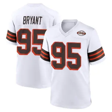 ＃95 Youth Armonty Bryant White Game Cleveland Browns 1946 Collection Alternate Jersey