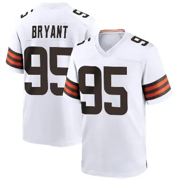 ＃95 Youth Armonty Bryant White Game Cleveland Browns Jersey