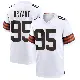 ＃95 Youth Armonty Bryant White Game Cleveland Browns Jersey