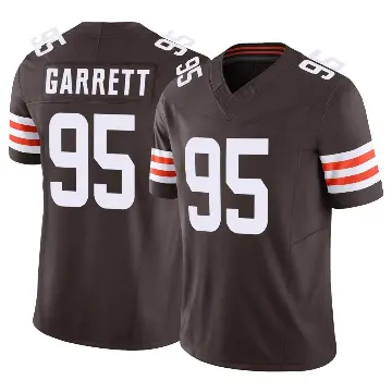 ＃95 Youth Myles Garrett Brown Limited Cleveland Browns Vapor F.U.S.E. Jersey
