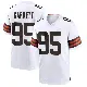＃95 Youth Myles Garrett White Game Cleveland Browns Jersey