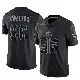＃96 Men's Maliek Collins Black Limited Cleveland Browns Reflective Jersey