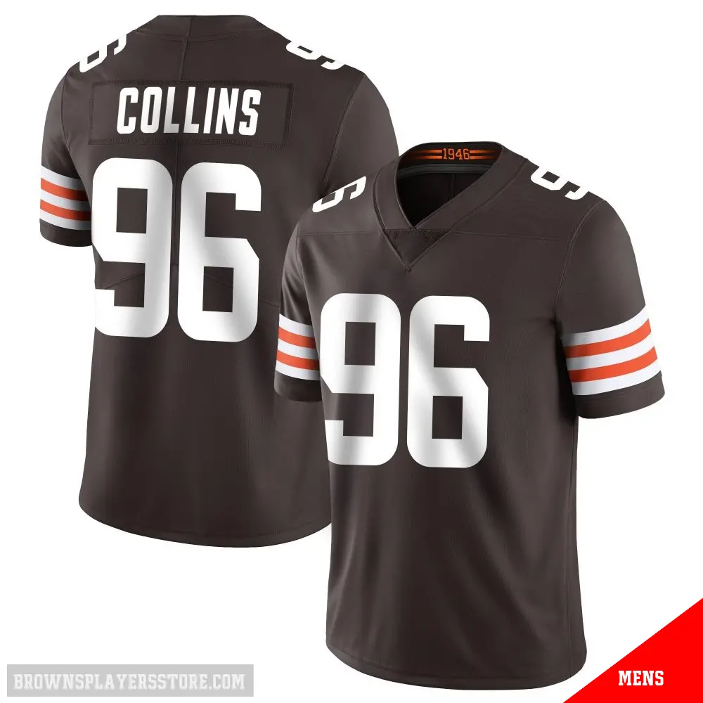 ＃96 Men's Maliek Collins Brown Limited Cleveland Browns Team Color Vapor Untouchable Jersey