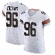 ＃96 Men's Maliek Collins White Elite Cleveland Browns Vapor Jersey