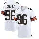 ＃96 Men's Maliek Collins White Game Cleveland Browns Jersey