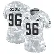＃96 Women's Maliek Collins Arctic Camo Limited Cleveland Browns 2024 Salute to Service Jersey