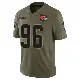 ＃96 Youth Maliek Collins Olive Limited Cleveland Browns 2025 Salute to Service Jersey
