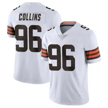 ＃96 Youth Maliek Collins White Limited Cleveland Browns Vapor Untouchable Jersey