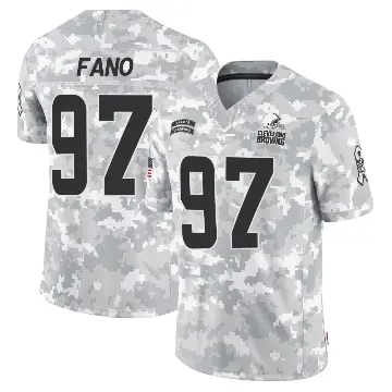 ＃97 Men's Logan Fano Arctic Camo Limited Cleveland Browns 2024 Salute to Service Jersey