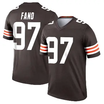 ＃97 Men's Logan Fano Brown Legend Cleveland Browns Jersey