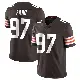 ＃97 Men's Logan Fano Brown Limited Cleveland Browns Team Color Vapor Untouchable Jersey