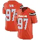 ＃97 Men's Logan Fano Orange Limited Cleveland Browns Alternate Vapor Untouchable Jersey