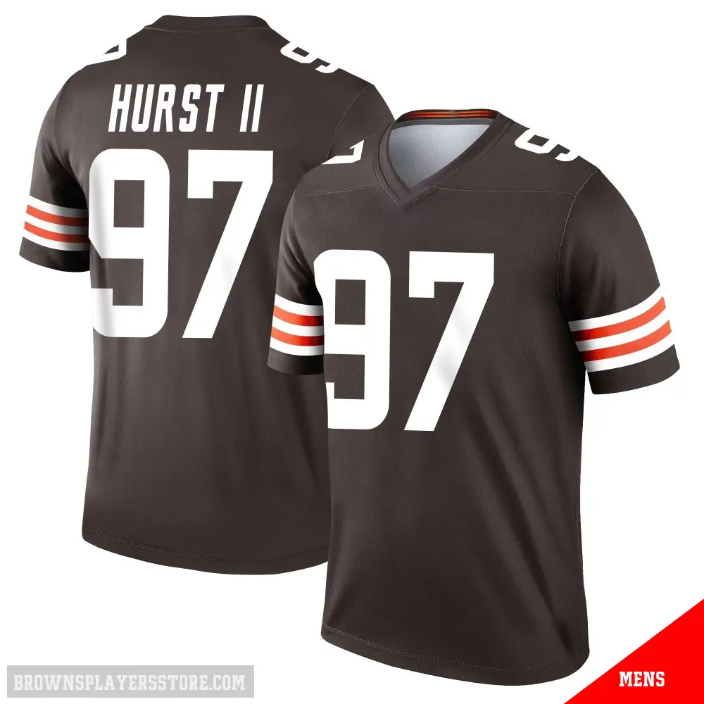 ＃97 Men's Maurice Hurst II Brown Legend Cleveland Browns Jersey