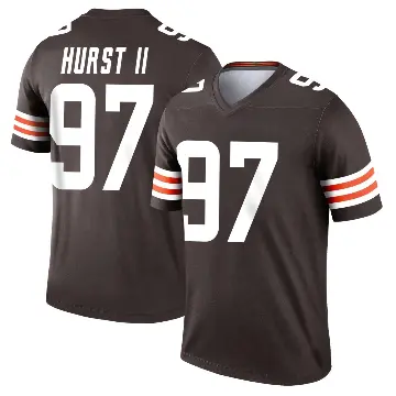 ＃97 Men's Maurice Hurst II Brown Legend Cleveland Browns Jersey