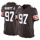 ＃97 Men's Maurice Hurst II Brown Limited Cleveland Browns Vapor F.U.S.E. Jersey