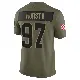 ＃97 Men's Maurice Hurst II Olive Limited Cleveland Browns 2025 Salute to Service Jersey