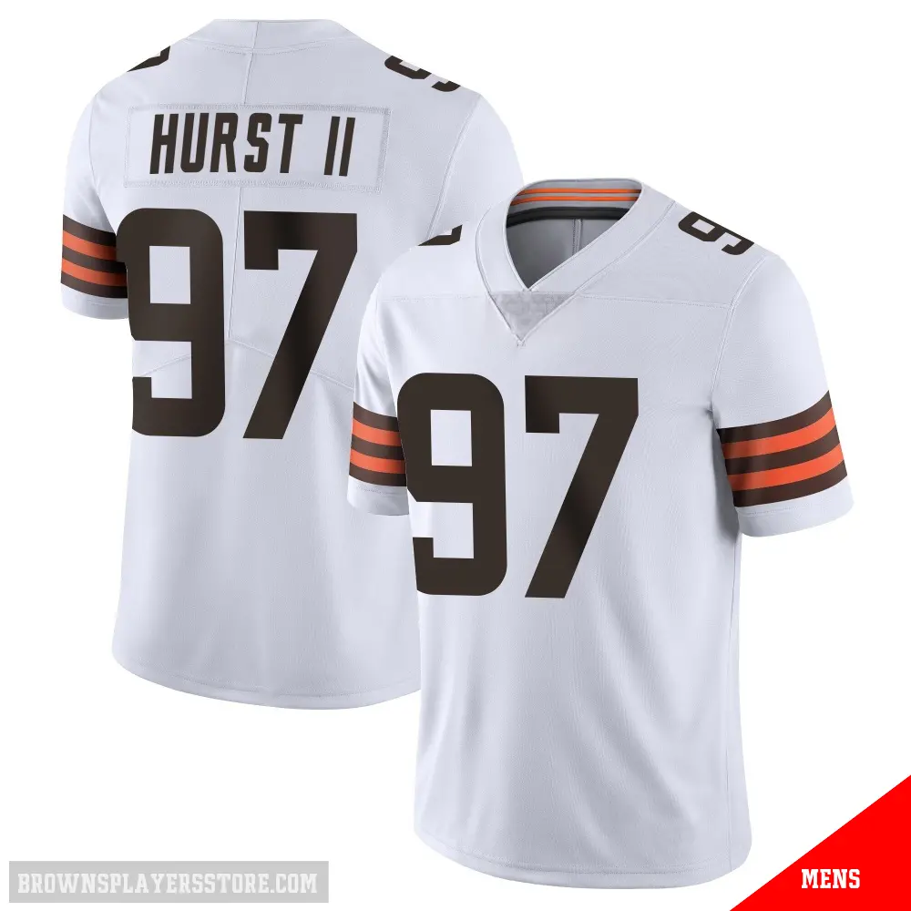 ＃97 Men's Maurice Hurst II White Limited Cleveland Browns Vapor Untouchable Jersey