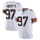＃97 Men's Maurice Hurst II White Limited Cleveland Browns Vapor Untouchable Jersey