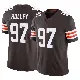 ＃97 Men's Ralph Holley Brown Limited Cleveland Browns Vapor F.U.S.E. Jersey