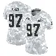 ＃97 Women's Logan Fano Arctic Camo Limited Cleveland Browns 2024 Salute to Service Jersey