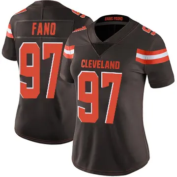 ＃97 Women's Logan Fano Brown Limited Cleveland Browns Team Color Vapor Untouchable Jersey