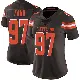 ＃97 Women's Logan Fano Brown Limited Cleveland Browns Team Color Vapor Untouchable Jersey