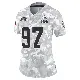 ＃97 Women's Maurice Hurst II Arctic Camo Limited Cleveland Browns 2024 Salute to Service Jersey