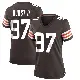 ＃97 Women's Maurice Hurst II Brown Game Cleveland Browns Team Color Jersey
