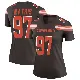 ＃97 Women's Ochaun Mathis Brown Legend Cleveland Browns Jersey