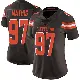 ＃97 Women's Ochaun Mathis Brown Limited Cleveland Browns Team Color Vapor Untouchable Jersey