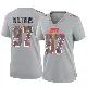 ＃97 Women's Ochaun Mathis Gray Game Cleveland Browns Atmosphere Fashion Jersey