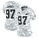 ＃97 Women's Ralph Holley Arctic Camo Limited Cleveland Browns 2024 Salute to Service Jersey