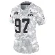 ＃97 Women's Ralph Holley Arctic Camo Limited Cleveland Browns 2024 Salute to Service Jersey