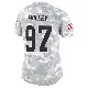 ＃97 Women's Ralph Holley Arctic Camo Limited Cleveland Browns 2024 Salute to Service Jersey