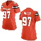 ＃97 Women's Ralph Holley Orange Game Cleveland Browns Alternate Jersey