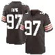 ＃97 Youth Logan Fano Brown Game Cleveland Browns Team Color Jersey