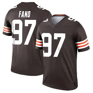 ＃97 Youth Logan Fano Brown Legend Cleveland Browns Jersey