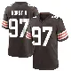＃97 Youth Maurice Hurst II Brown Game Cleveland Browns Team Color Jersey