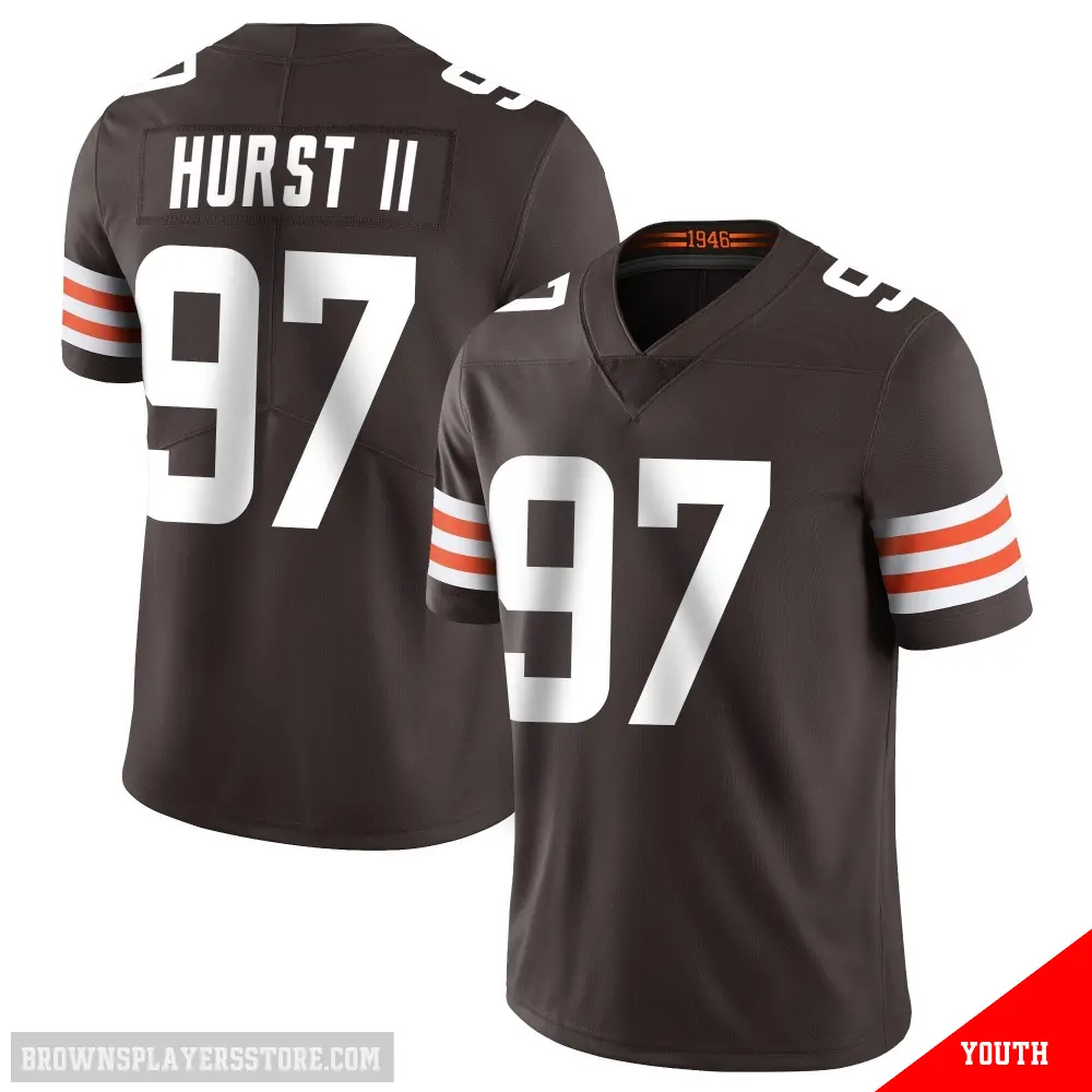 ＃97 Youth Maurice Hurst II Brown Limited Cleveland Browns Team Color Vapor Untouchable Jersey