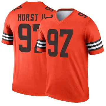 ＃97 Youth Maurice Hurst II Orange Legend Cleveland Browns Inverted Jersey