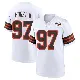 ＃97 Youth Maurice Hurst II White Game Cleveland Browns 1946 Collection Alternate Jersey
