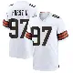 ＃97 Youth Maurice Hurst II White Game Cleveland Browns Jersey