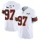 ＃97 Youth Maurice Hurst II White Limited Cleveland Browns Vapor 1946 Collection Alternate Jersey