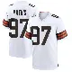 ＃97 Youth Ochaun Mathis White Game Cleveland Browns Jersey