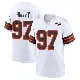 ＃97 Youth Ralph Holley White Game Cleveland Browns 1946 Collection Alternate Jersey