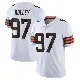 ＃97 Youth Ralph Holley White Limited Cleveland Browns Vapor Untouchable Jersey
