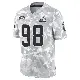 ＃98 Men's Adin Huntington Arctic Camo Limited Cleveland Browns 2024 Salute to Service Jersey